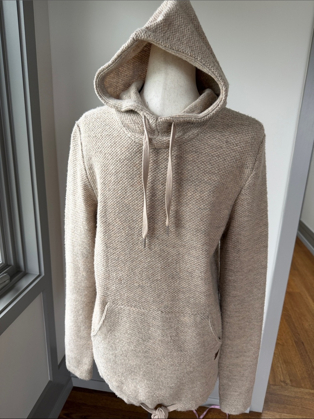 Deus Hooded Wool Sweatshirt M